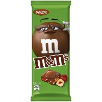 Шоколад молочный M&M'S с фундуком и разноцветным драже, 122г, Россия, 122 г