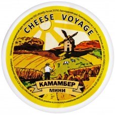 Сыр мягкий CHEESE VOYAGE Камамбер мини с белой плесенью 50–60%, без змж, 80г, Россия, 80 г