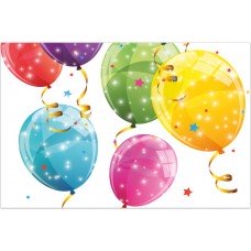 Купить Скатерть пластиковая PROCOS Sparkling Balloons 120х180см Арт. 88151, Китай в Ленте