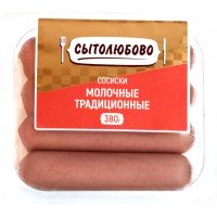 Сосиски СЫТОЛЮБОВО Молочные традиционные 2-й сорт, 380г, Россия, 380 г