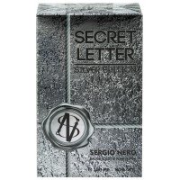 Туалетная вода SERGIO NERO Secret Letter silver edition муж., Россия, 100 мл