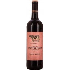Купить Вино APPETIT DE FRANCE Каберне Совиньон столовое красное сухое, 0.75л, Франция, 0.75 L в Ленте