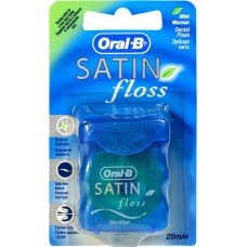 Купить Зубная нить ORAL-B SatinFloss мятная, Ирландия, 25 м в Ленте