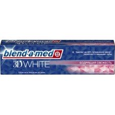 Купить Зубная паста BLEND-A-MED 3D White Бодрящая свежесть, 100мл, Россия, 100 мл в Ленте