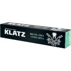 Купить Зубная паста мужская KLATZ Brutal Only Супер-мята, 75мл, Россия, 75 мл в Ленте