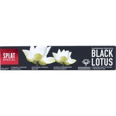 Купить Зубная паста SPLAT Black Lotus мультикомпонентная черная, 75мл, Россия, 75 мл в Ленте