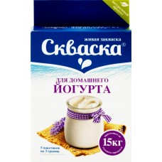 Купить Закваска для йогурта СКВАСКА бактериальная, без змж, 5x3г, Россия, 5 *3г в Ленте