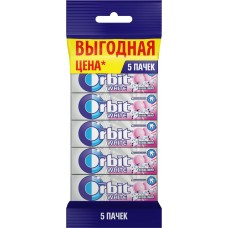 Купить Жев. резинка ORBIT Bubblemint, Россия, 5 *13,6г в Ленте