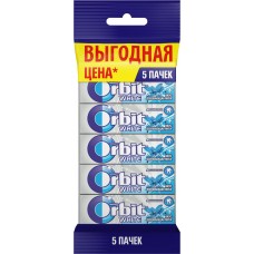 Жев. резинка ORBIT Освежающая мята, Россия, 5 *13,6г