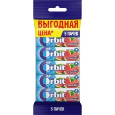 Купить Жев. резинка ORBIT Сочный арбуз, Россия, 5 *13,6г в Ленте