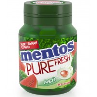 Жевательная резинка MENTOS Pure fresh со вкусом арбуза, 54г, Россия, 54 г