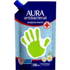 Жидкое мыло AURA с антибактериальным эффектом, c ромашкой, 500мл, Россия, 500 мл
