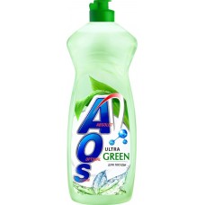 Купить Жидкое средство для мытья посуды AOS Ultra Green, 900г, Россия, 900 г в Ленте