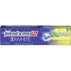 Купить Зубная паста BLEND-A-MED 3D White Свежесть лимона, 100мл, Китай, 100 мл в Ленте
