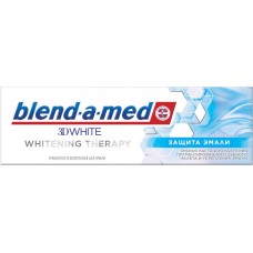 Зубная паста BLEND-A-MED 3D White Whitening Therapy Защита эмали, Германия, 75 мл