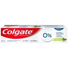 Зубная паста COLGATE 0% Бодрящая свежесть, от кариеса, 130г, Мексика, 130 г