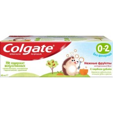 Зубная паста детская COLGATE Kids Нежные фрукты, 0–2 лет, 60мл, Китай, 60 мл