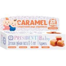 Купить Зубная паста детская PRESIDENT Карамель, 0–3 года, 30мл, Италия, 30 мл в Ленте