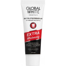 Зубная паста GLOBAL WHITE Extra whitening, Россия, 30 мл